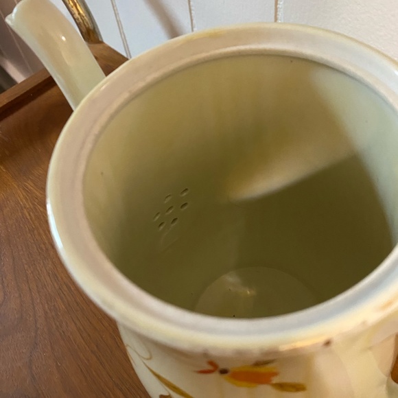 Vintage Autum Leaf Swan Neck Spouted Coffee/Tea Pot - Picture 4 of 4